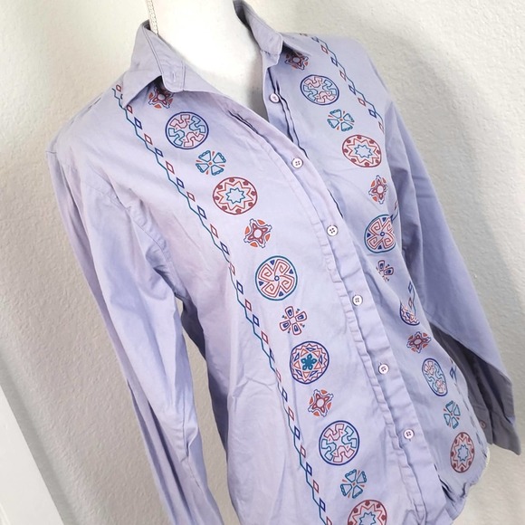 Frontier Series  Purple Vintage Shirt size MED - Picture 4 of 6